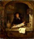 Gabriel Metsu - An Old Woman with a Book